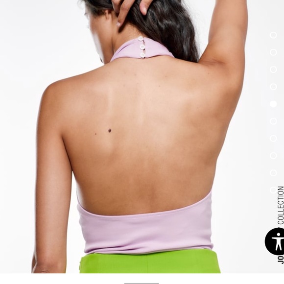 purple mauve halter one piece bodysuit - Picture 6 of 12